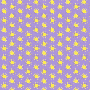 Suns in Yellow and Lavender