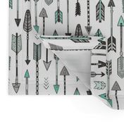 Arrows in Mint Green