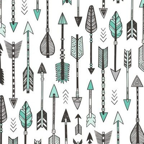 Arrows in Mint Green