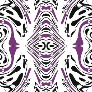 Swirly Purple, White and Black Maelstrom