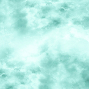 Storm Clouds, Seafoam Blue Green