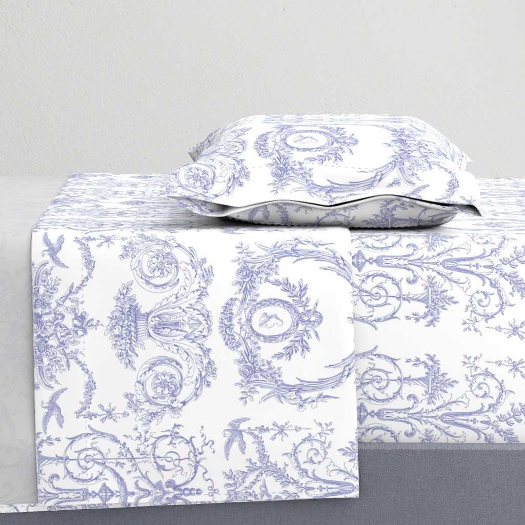 Capetian Toile in blue violet