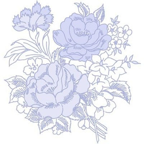 Tiffany Toile in blue violet