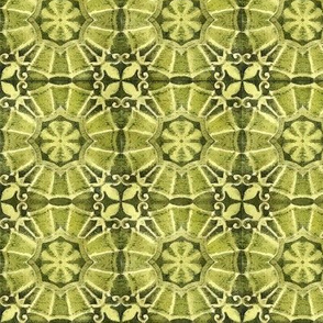 Antique Green Tile Design