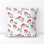 Santa Claus is coming your way cool Christmas seasonal woodland theme for kids in red black and white