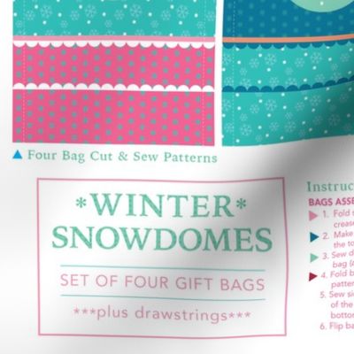 Winter Snowdomes Small Bags