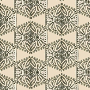 Ornate Antique Hexagonal Tiles