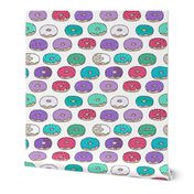 MICRO donut // bright donut shop sweets bakery dolls clothes fabrics tiny design