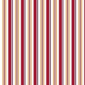 Winter is Here Wine Gold Stripes