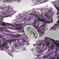 Rose Pattern Monochromatic Purple 