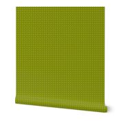 Classic Small White Dots on Bold Olive Green Background, Geometric White Swiss Polka Dots