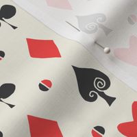 cards // suits spade alice in wonderland coordinate fabric pattern print diamond clover 