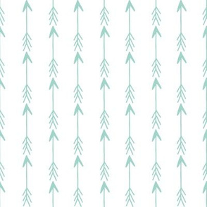 arrows // stripes mint and white kids nursery baby stripes