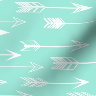 arrow // bright mint kids nursery baby girls