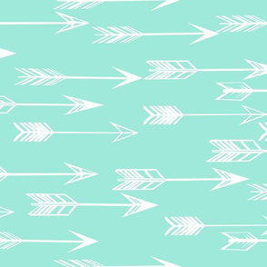 arrow // bright mint kids nursery baby girls