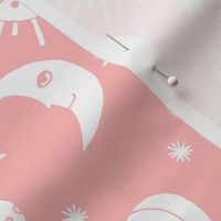 sun moon stars // pink kids room pastel little girls constellations kids print