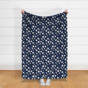 sun moon stars // navy blue kids nursery kids room sweet little girls night sky constellations