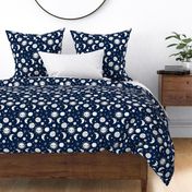 sun moon stars // navy blue kids nursery kids room sweet little girls night sky constellations