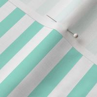 stripe // green mint bright seafoam aqua green 1" stripes for nursery baby girls
