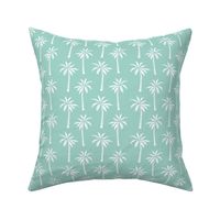 palm tree // mint simple summer tropical palms print trendy print