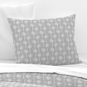 palm tree // simple black and white grey nursery palm print trendy kids summer print