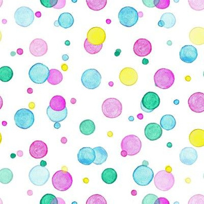 Watercolor bubbles