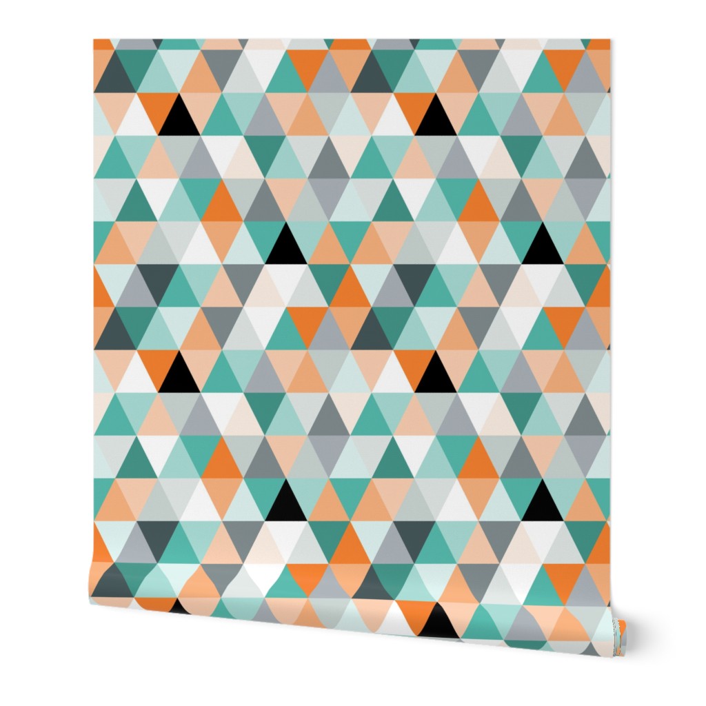 Triangles in teal