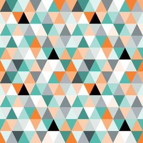 Triangles in teal