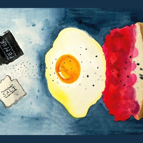 Fried Egg on Toast with Jam – Breakfast for One