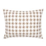 Brown/White Scribble Daisy pattern