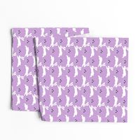 bunny rabbit // purple sweet little baby bunnies rabbits spring easter cute girly pastel purple rabbits