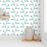 rabbit // spring bunny rabbit mint cute nursery baby 