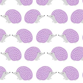 hedgehog // pastel purple nursery hedgehog cute animal print for baby girls nursery