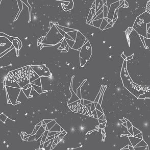 Constellations // geometric animal star nursery