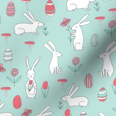 easter bunny // pastel mint nursery spring 