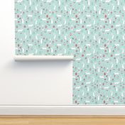 easter bunny // pastel mint nursery spring 