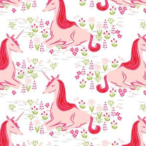Unicorn // happy bright pink girly nursery