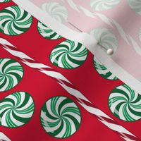 Wintergreen Candy Stripes Red Green