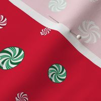 Christmas Peppermint and Wintergreen Candies Red Green White