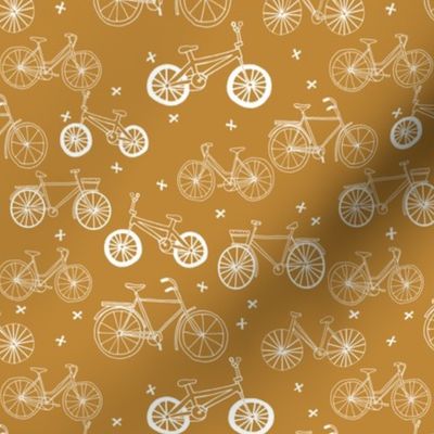 bicycles // mustard olive toasted almond bicycles eco friendly fun summer bike fabric