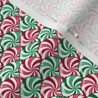 Christmas Peppermint and Wintergreen Striped Candy Scales Red Green White