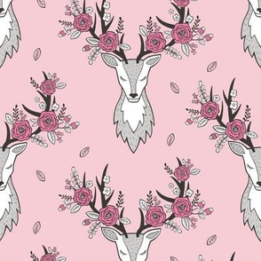 Deer Head in Pink