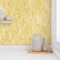 woodgrain // mustard yellow gender neutral baby nursery