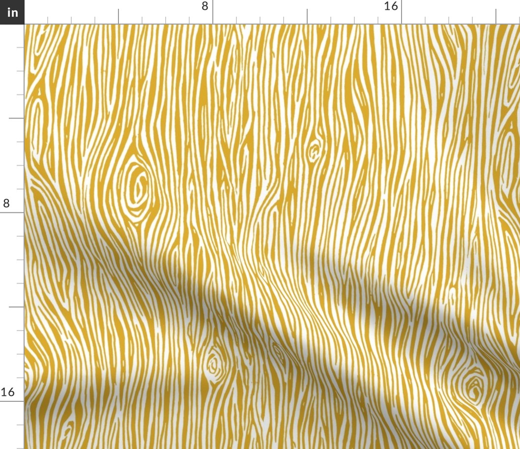 woodgrain // mustard yellow gender neutral baby nursery