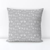 bicycles // grey and white bike bicycles monochrome minimal grey kids nursery baby print