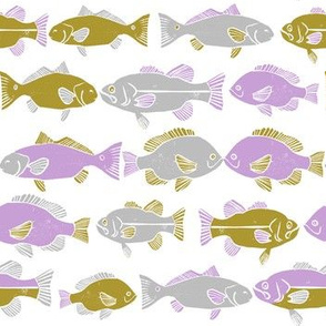 ocean fish // hand drawn nautical fishing gender neutral kids nursery