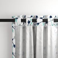 arrows scattered // dark navy mint grey charcoal boys southwest boys nursery baby boy print