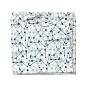 arrows scattered // dark navy mint grey charcoal boys southwest boys nursery baby boy print