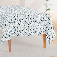 arrows scattered // dark navy mint grey charcoal boys southwest boys nursery baby boy print