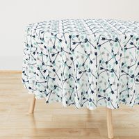 arrows scattered // dark navy mint grey charcoal boys southwest boys nursery baby boy print